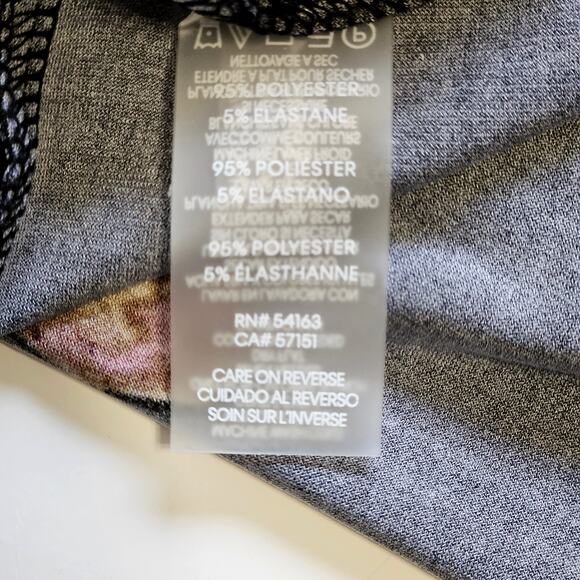 Tommy Hilfiger Black & Brown Floral Sleeved Midi Dress Women's Size 4 NWT - Picture 5 of 6